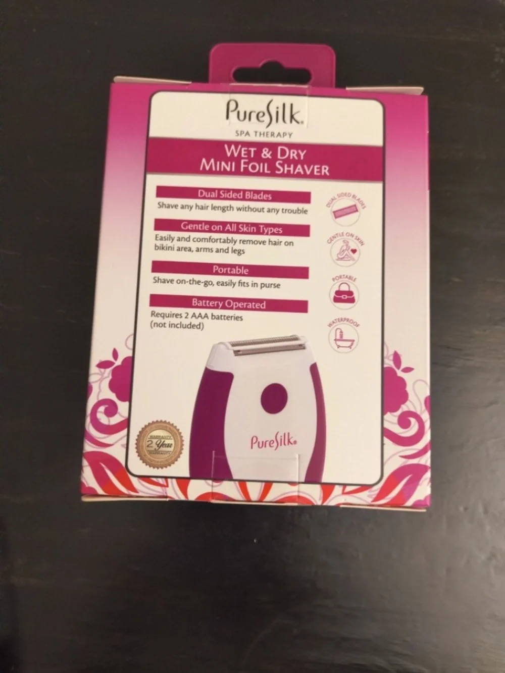 Pure silk wet & dry mini foil hair shaver leg & body shaver - Brand New